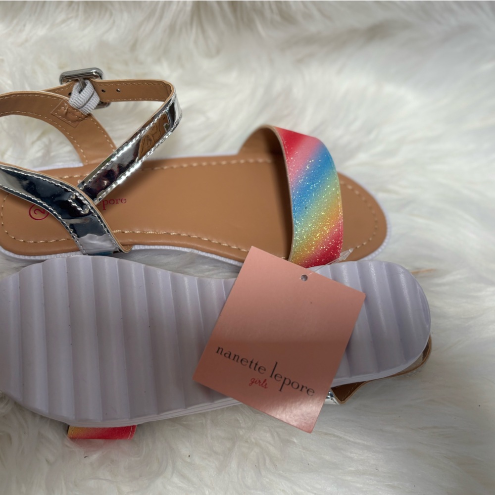 Nanette Lepore Kids' Rainbow and Silver Sandals